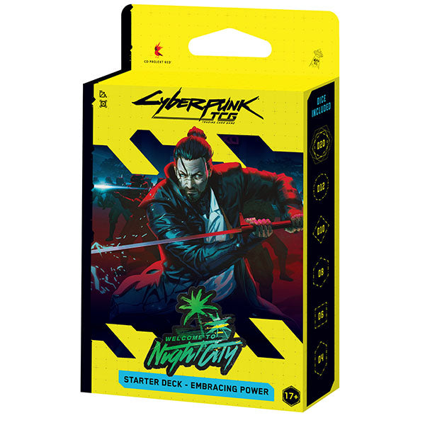 Cyberpunk TCG - Welcome to Night City Starter Deck Display - Embracing Power