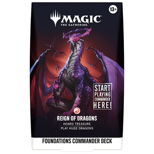 Magic: The Gathering - Reality Fracture Foundations Starter Commander Deck: REIGN OF DRAGONS